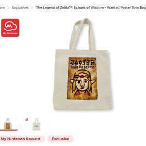 The Legend of Zelda: Echoes of Wisdom - Wanted Poster Canvas Tote Bag - Nintendo